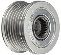 HELLA 9XU 358 039-211 Alternator Freewheel Clutch - Thread Size: M14x1,5 - Number of grooves: 6 - with cap
