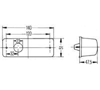 HELLA 2BM 006 692-017 Auxiliary Direction Indicator Left Fits KEMPF FELDBINDER