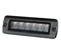 Hella Black Magic 6.2" LED Flood Light Lamp Light Bar Flush Fit Grille Mount