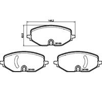 HELLA Brake pad set - T2892 - for e.g. AUDI / CUPRA / FORD / SEAT 8DB355040-801