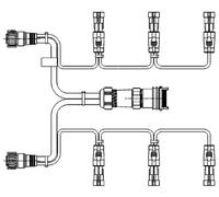 HELLA Cables (8KA 340 819-431) Cable Set, combination rear light OEM