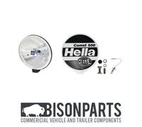 HELLA 1F4 005 750-101 Halogen-Spotlight - Comet 500 - 12V - Round - Reference number: 37.5 - Bolted - Patterned diffusing lens - Lens Colour: Crystal clear - left/right