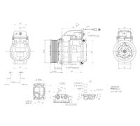 HELLA Compressor, air conditioning 8FK366200-021
