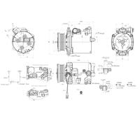 HELLA 8FK 366 200-451 Air conditioning compressor