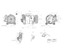HELLA Compressor, air conditioning 8FK366201-881