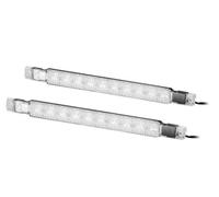 HELLA 2PT 980 880-861 LED-Daytime Running Light Set - Strip Lamp - 24V - straight - mounting - Lens Colour: Crystal clear - Cable: 2500mm - Vehicle Front - Set
