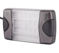 HELLA 2BA 980 607-201 Direction Indicator - DuraLED - LED - 24/12V - mounting/Bolted - Lens Colour: Crystal clear - Cable: 2500mm - Plug: open cable ends - Rear - Quantity: 1