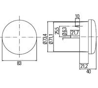 HELLA 2BA 302 252-027 Direction Indicator - Halogen - 12V - Fitting/Screw Connection - Lens Colour: Yellow - Rear - Quantity: 20