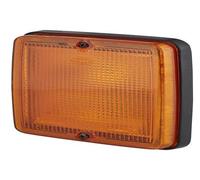 HELLA 2BA 005 200-311 Direction Indicator - Halogen - 12/24V - Screw Connection/Fitting/mounting - Lens Colour: Yellow - Plug: Blade Terminal - left/right - Quantity: 6