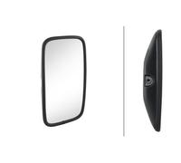 HELLA 8SB 003 614-001 Exterior Mirror - Synthetic Material Housing - Black - Width: 184mm - Height: 305mm - Left and right