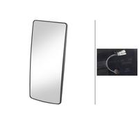HELLA 9MX 562 841-002 Mirror Glass, exterior mirror - 24V - Left and right