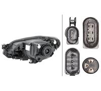 HELLA 1LL 012 644-041 FF/Halogen-Headlight - ECE - for left-hand traffic - Right Front