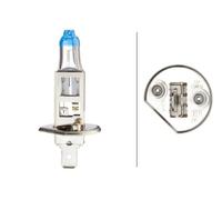 HELLA 8GH 223 498-111 Bulb - H1 - White light up to 4200 Kelvin - 12V - 55W - Socket Type: P14,5s - Box - Quantity: 1