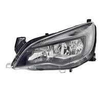 Hella Headlight 1LG 010 011-631 - Left Nearside Headlamp, Black Bezel, DRL Bulb