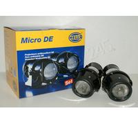 HELLA Genuine Universal Micro DE Black Fog light Set 1NL008090-821