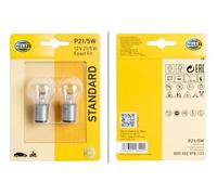 HELLA Halogen-Bulb - P21/5W - Standard - 12V - 5W - Quantity: 2 8GD002078-123