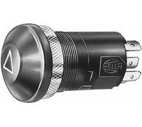 HELLA 6HF 003 916-011 Hazard Light Switch - Push control - 12V - Fitting - Halogen - Switch Lighting: Red - with bulb