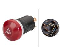Hazard Warning System Switch Fitting W1,2W 6HF 003 916-031 HELLA