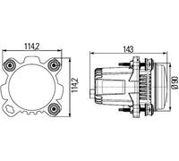 HELLA Headlight Head Lamp Insert Left N/S LED DE LED 24V 12V (1BL 012 488-101)