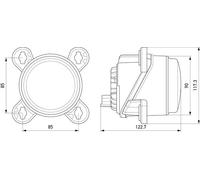 Hella Headlight Headlamp LED Left 3284412 76102176 1K0 015 050-121