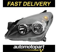 1LG 270 370-341 Right Driver Side OS Offside Headlight Headlamp Black By Hella