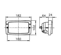 Headlamp Left H4 1AD 996 018-641 HELLA