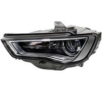 Audi A3 12-16 Headlight Bi Xenon With LED DRL Black OEMOES Left Hand