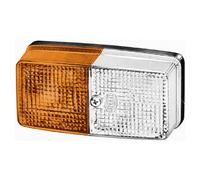 HELLA Indicator Rectangular Side Flasher Lamp White & Yellow 2BE 003 347-001