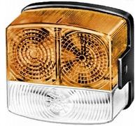 HELLA Indicator Right O/S Halogen P21W R10W 12V Yellow White (2BE 002 776-261)