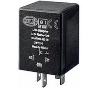 HELLA 4DM 009 492-001 Flasher Unit - 24V - 4-pin connector - mounting - Electronic - with holder