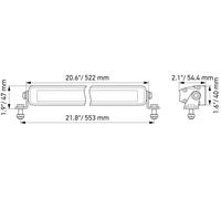 HELLA LED-Spotlight - Black Magic Slim Lightbar 20" - ECE-R10 - 12 1FJ358176-301