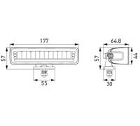Hella Lightbar Bm Mini 6 for2'' 1Fb 1FB358236-201