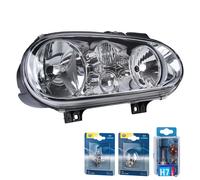 Hella Main Headlight Chrome VW Golf 4 Left incl. Bulb 97 to 2006