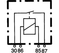 HELLA 4RA 933 332-101 Relay, main current - 12V - 4-pin connector