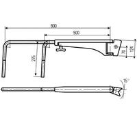 HELLA Mirrors (8HG 501 257-042) Holder, exterior mirror Adjustable OEM