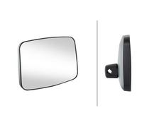 HELLA 8SB 501 550-001 Exterior Mirror - Adjustable - Synthetic Material Housing - Black - Width: 219mm - Height: 298mm - Left and right