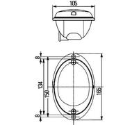 HELLA 2SD 343 130-377 Rearlight - Agroluna - Bulb - 12V - Fitting/mounting/Bolted - Lens Colour: Red/Yellow - Plug: Protected contact plug - left/right - Quantity: 1