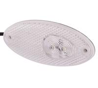 HELLA 2PG 964 295-121 Position Light - LED - 12V - mounting/Screw Connection - Lens Colour: Crystal clear - LED colour: White - Cable: 5000mm - Plug: open cable ends - Front - Quantity: 1