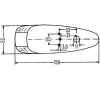 HELLA Position Light Right O/S Left N/S Halogen R5W 24V 12V (2PF 001 638-011)