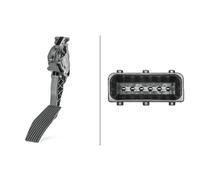 HELLA 6PV 009 765-741 Sensor, accelerator pedal position - for left-hand drive vehicles - 6-pin connector - 6-Speed Manual Transmission