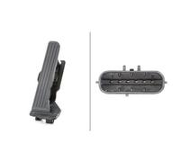 HELLA 6PV 011 040-711 Sensor, accelerator pedal position - for right-hand drive vehicles - 6-pin connector - Manual Transmission