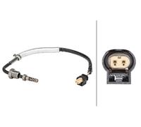 HELLA 6PT 358 181-061 Sensor, exhaust gas temperature - 2-pin connector - Bolted - Cable: 230mm