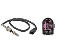 HELLA 6PT 358 181-141 Sensor, exhaust gas temperature - 2-pin connector - Bolted - Cable: 475mm
