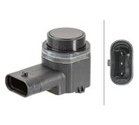 HELLA Sensor, parking distance control - angled - 3-pin connector 6PX358141-051