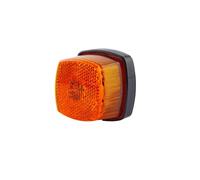 HELLA 2PS 003 057-051 Side Marker Light - Halogen - 12/24V - Screw Connection/mounting - Lens Colour: Yellow - left/right - Quantity: 1