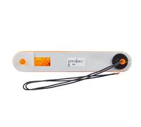 Hella Side Marker Light 2PS 009 226-021 - LED 12V Yellow Lens, Glued Mount, AMP 2-pin, 250mm, Left