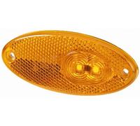 Side Marker Light LED Amber Oval 24v HELLA 2PS 964 295-057