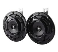 HELLA Signal Horn - HEAVY DUTY HORN B133 SET - 24V - 110dB(A) - Frequency Range: 375/500Hz - High Tone/Low Tone - Electric - Flat Plug-in Connector - Quantity: 2 - 3AG 003 399-101
