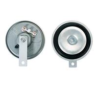 HELLA Signal Horn - HEAVY DUTY HORN B36 - 24V - 105dB(A) - Frequency Range: 335Hz - Low Tone - Electric - Housing Colour: grey/black - Flat Plug-in Connector - Quantity: 1 - 3BA 002 768-382