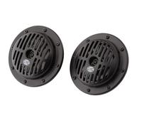 HELLA Signal Horn - HEAVY DUTY HORN DL50 SET - 12V - 114dB(A) - Frequency Range: 310/380Hz - Low Tone/High Tone - Electric - Flat Plug-in Connector - Quantity: 2 - 3CB 004 811-042